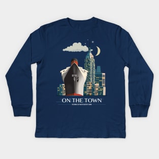 On The Town - Alternative Movie Poster Kids Long Sleeve T-Shirt